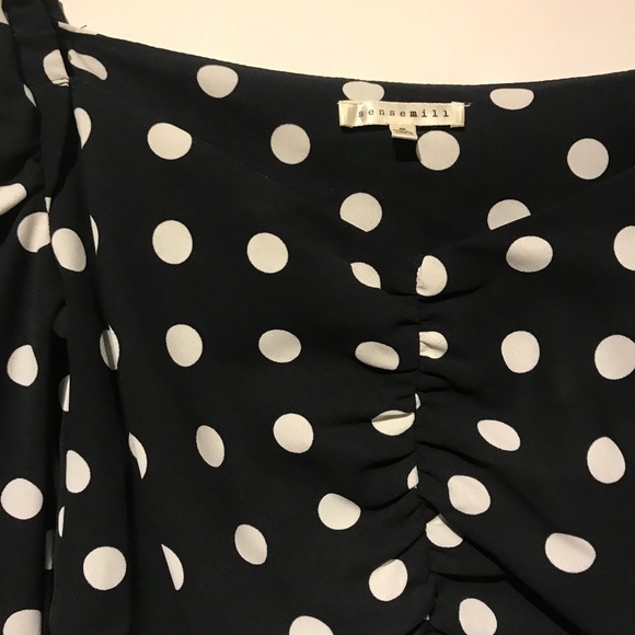 Mendocino Cropped Polka Dot Blouse - Picture 3 of 3
